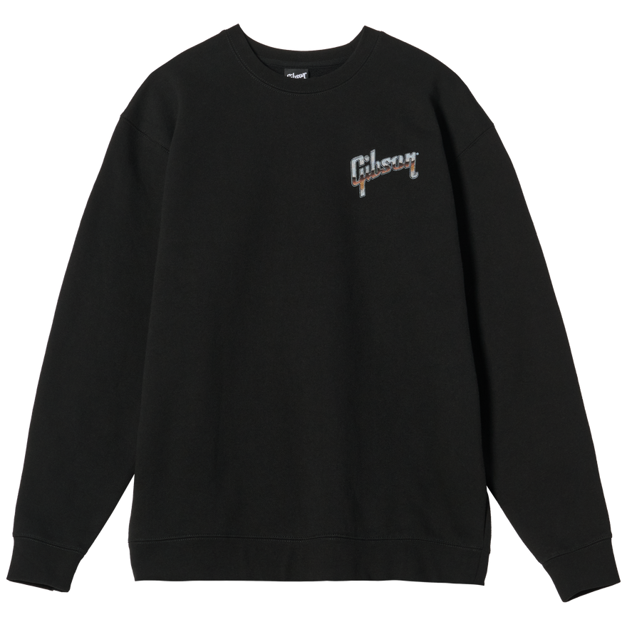 Gibson Thunderbird Crewneck Sweatshirt, Black, Exclusive Sweatshirt Gibson Small Black