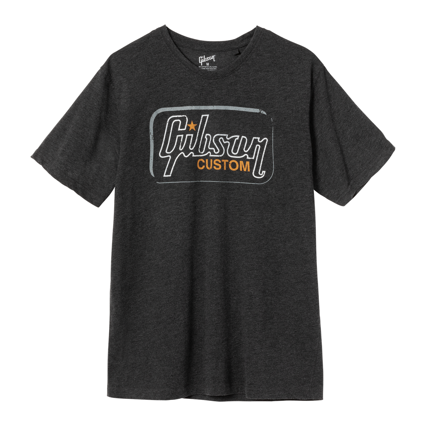 Gibson Custom Tee Shirts & Tops Gibson Gray Small
