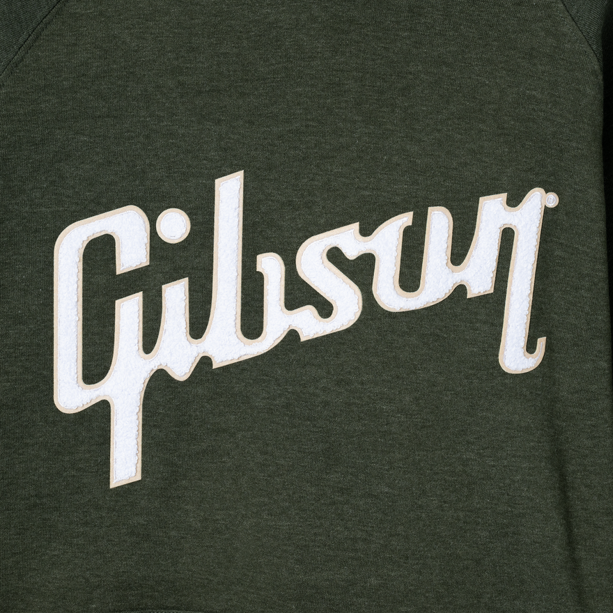 Gibson Chenille Logo Pullover Heather Sweatshirt Gibson