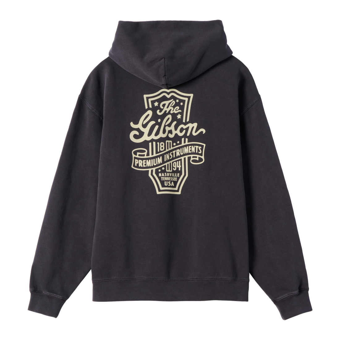 Gibson Premium Instruments Hoodie Sweatshirt Gibson Small Black
