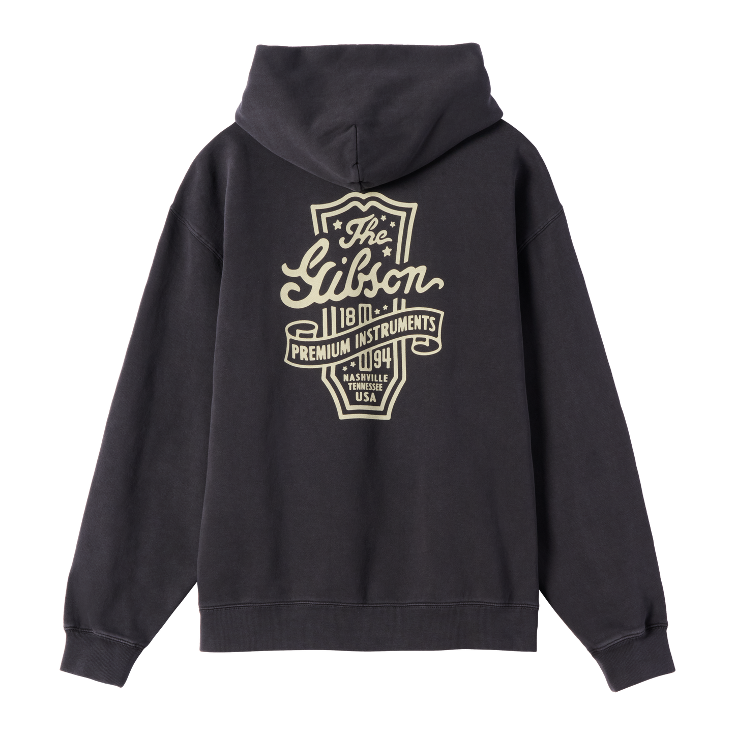 Gibson Premium Instruments Hoodie Sweatshirt Gibson Small Black