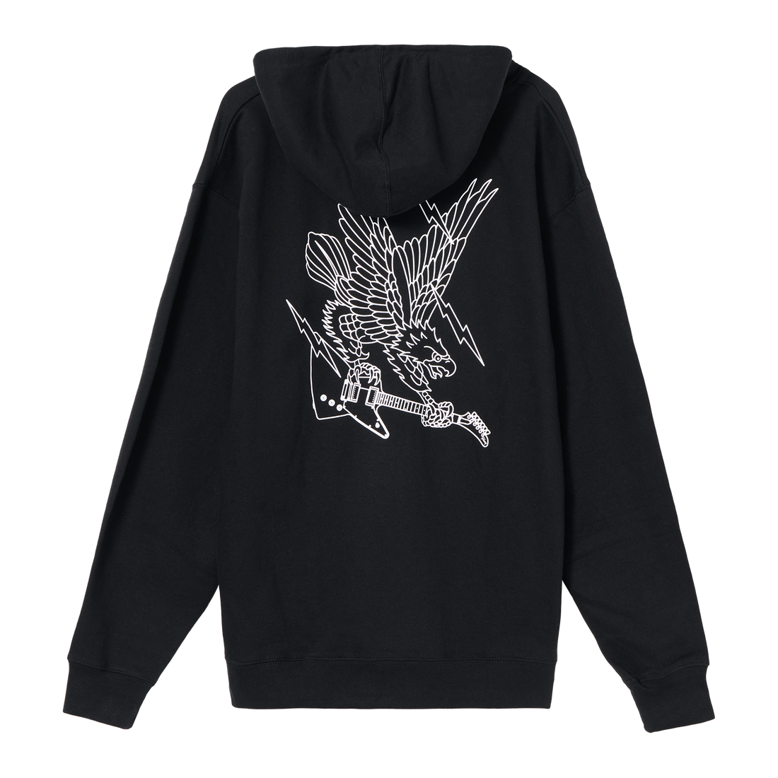 Gibson Screaming Eagle Full-Zip Hoodie, Exclusive Sweatshirt Gibson Black Small