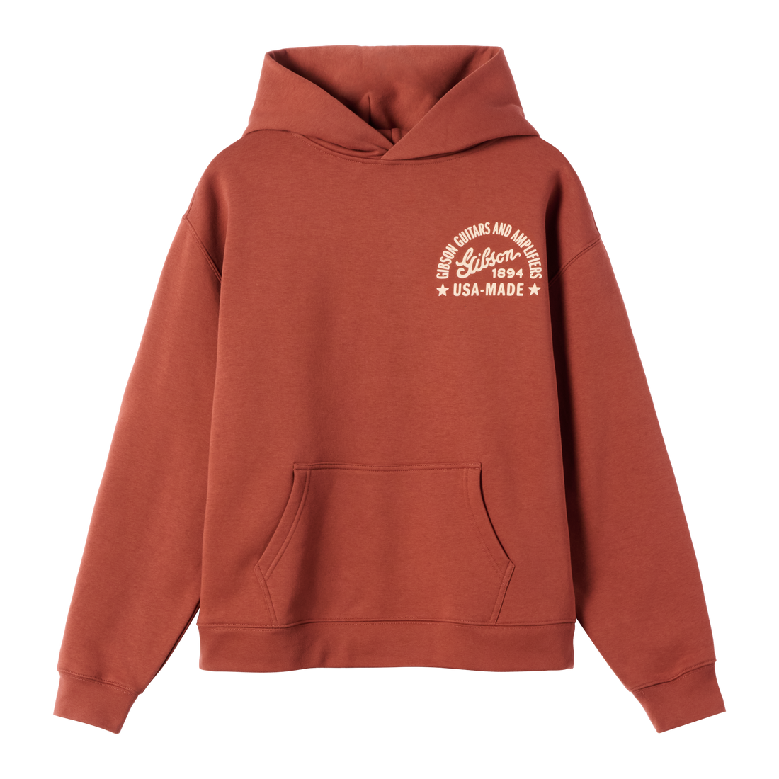 Gibson USA-Made Hoodie, Mahogany, Exclusive Sweatshirt Gibson Mahogany Small