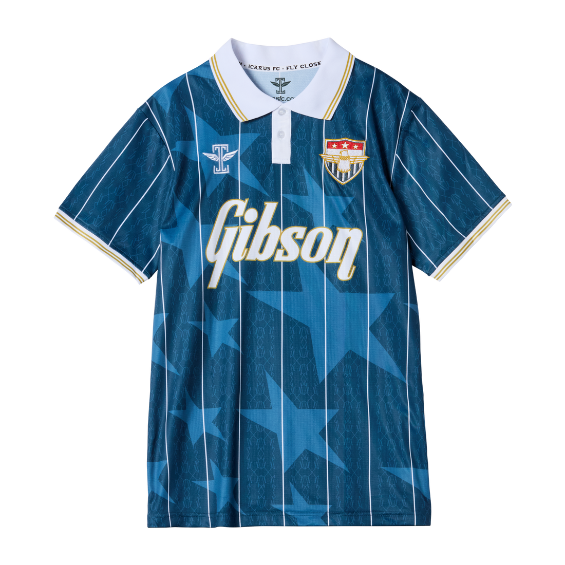 Gibson x Icarus Football Jersey, Short Sleeves Shirts & Tops Gibson Small Blue, Short Sleeves