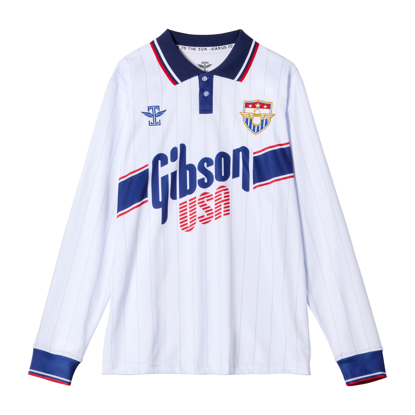 Gibson x Icarus Football Jersey, Long Sleeves Shirts & Tops Gibson Small White, Long Sleeves