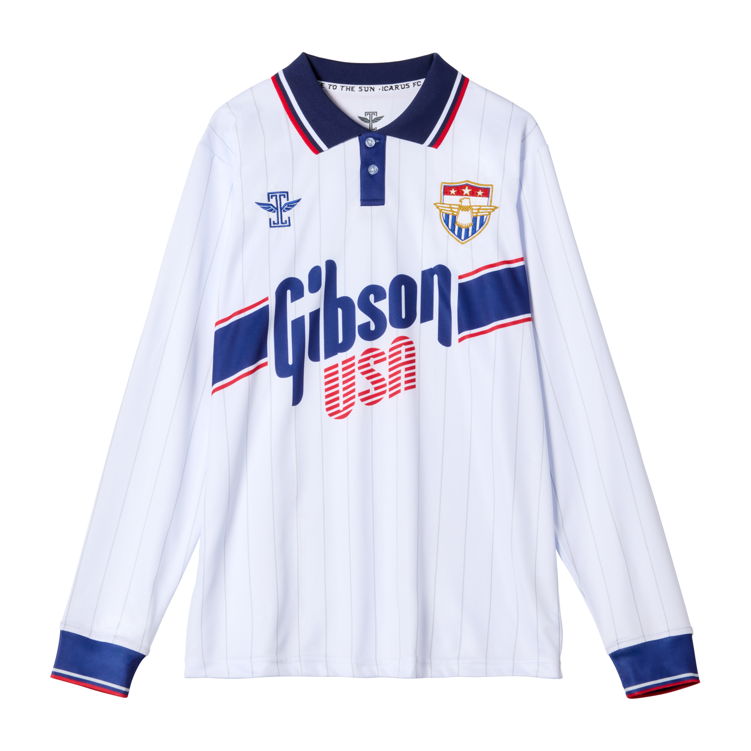 Gibson x Icarus Football Jersey, Long Sleeves Shirts & Tops Gibson Small White, Long Sleeves