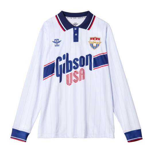 Gibson x Icarus Football Jersey, Long Sleeves Shirts & Tops Gibson Small White, Long Sleeves