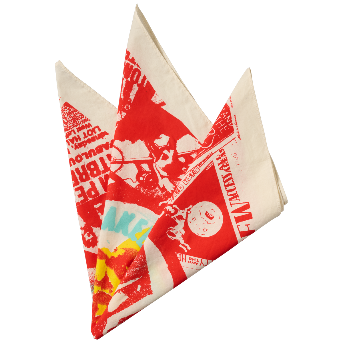 imogene + willie x Gibson "The Band" Bandana, Red/White, Exclusive Bandana Gibson