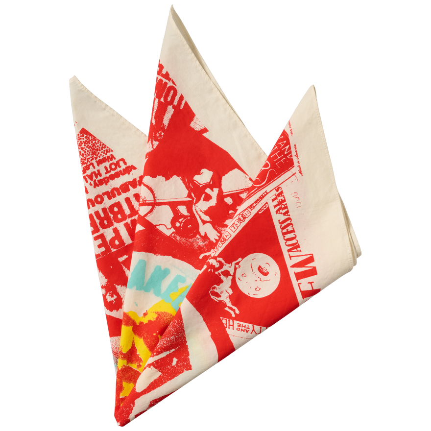 imogene + willie x Gibson "The Band" Bandana, Red/White, Exclusive Bandana Gibson