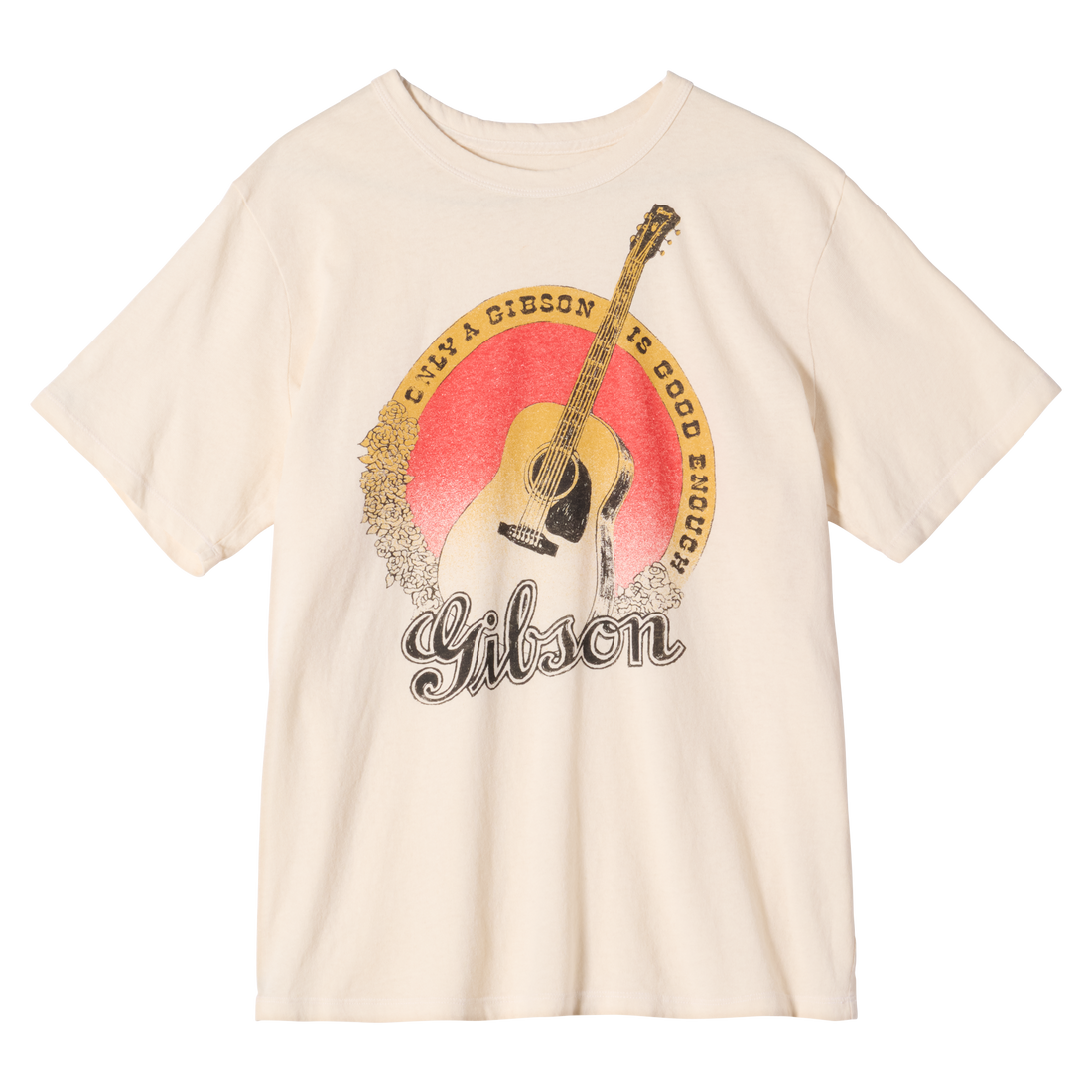 imogene + willie x Gibson "J-45" Tee Shirts & Tops Gibson Extra Small Cream