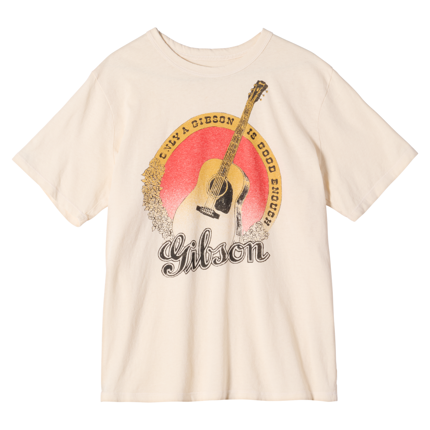 imogene + willie x Gibson "J-45" Tee Shirts & Tops Gibson Extra Small Cream