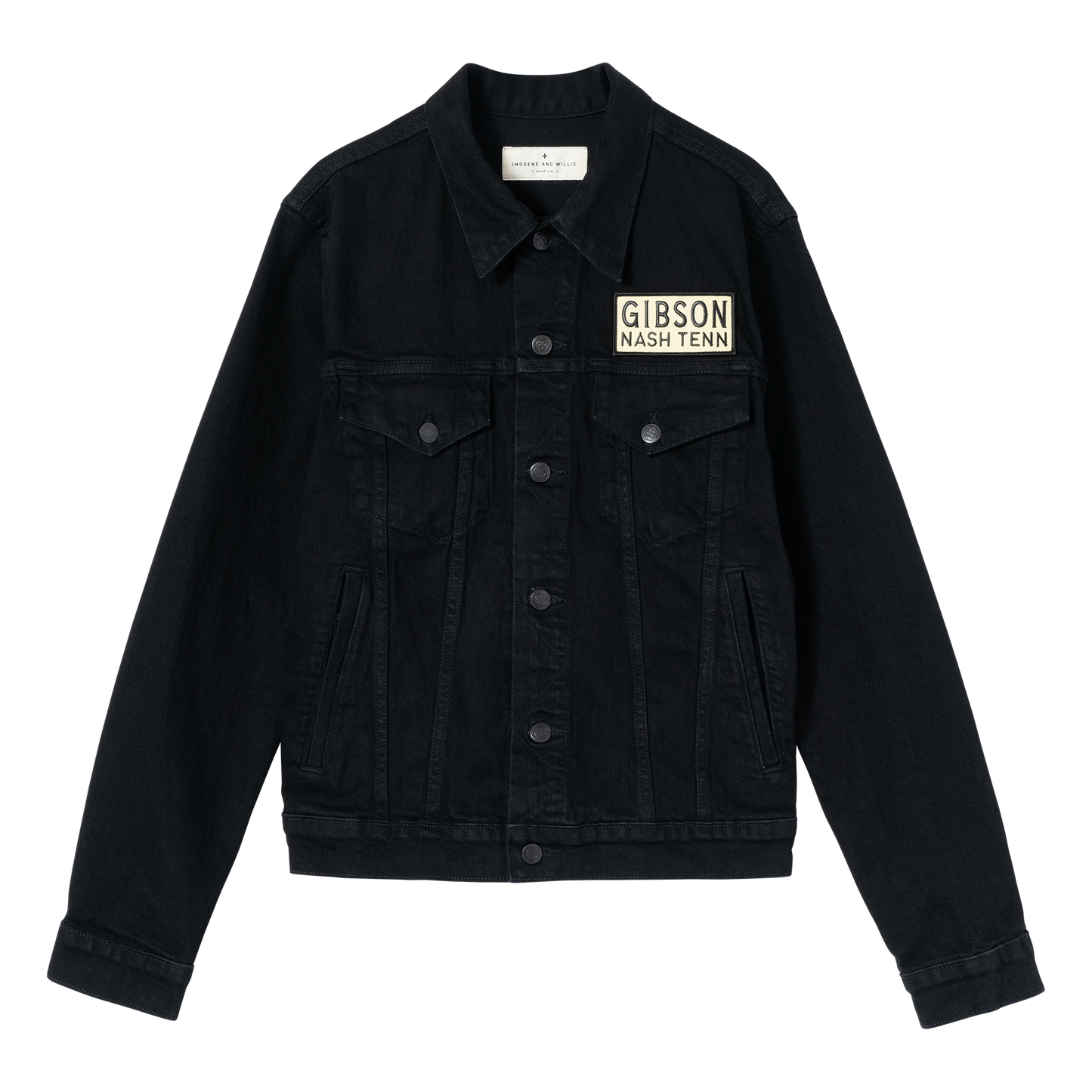 imogene + willie x Gibson Denim Trucker Jacket, Exclusive Outerwear Gibson XS Black