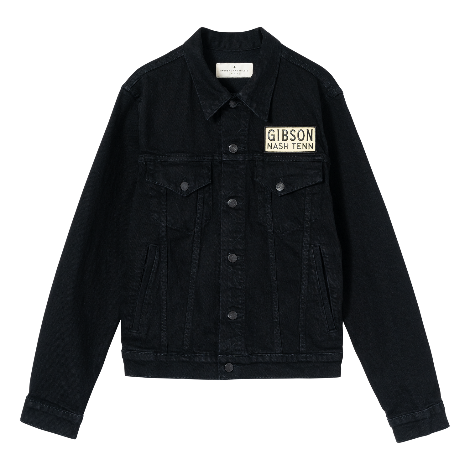imogene + willie x Gibson Denim Trucker Jacket Outerwear Gibson XS Black