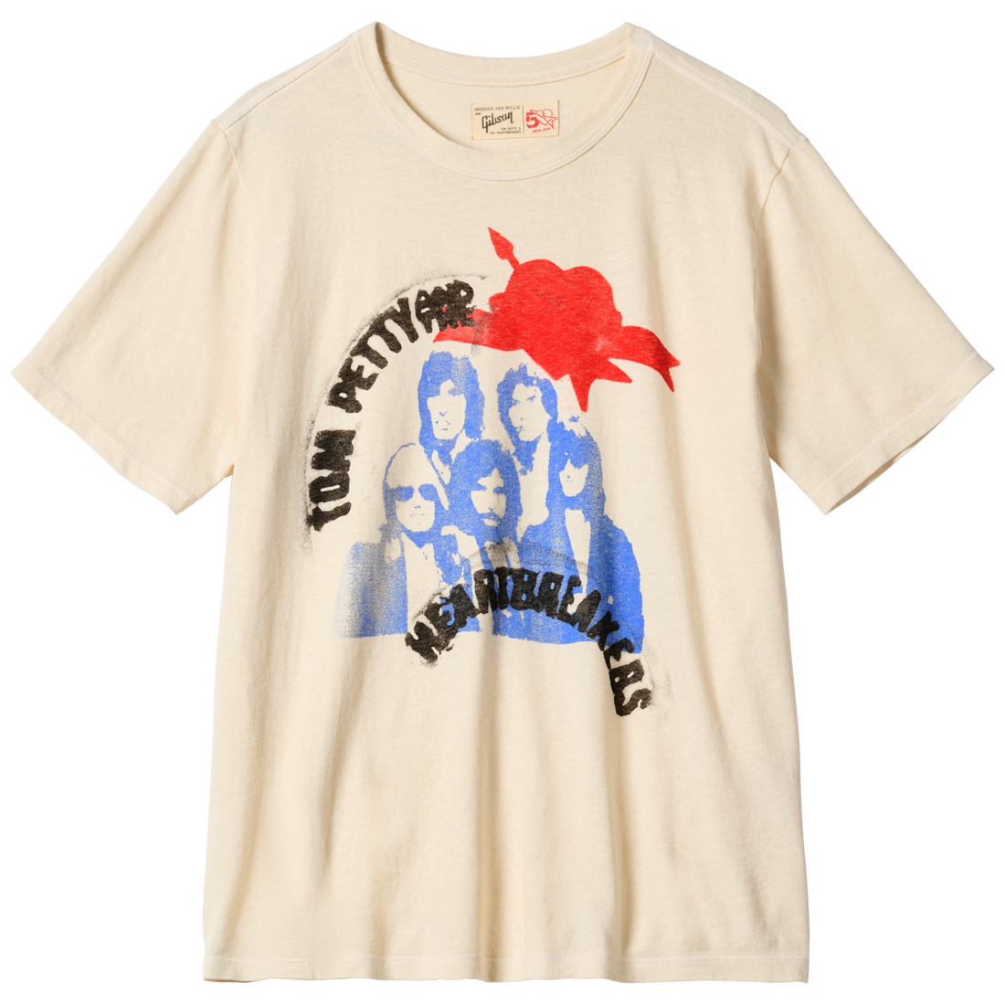 imogene + willie x Gibson "DIY Band" Tee, White, Exclusive Shirts & Tops Gibson White XS