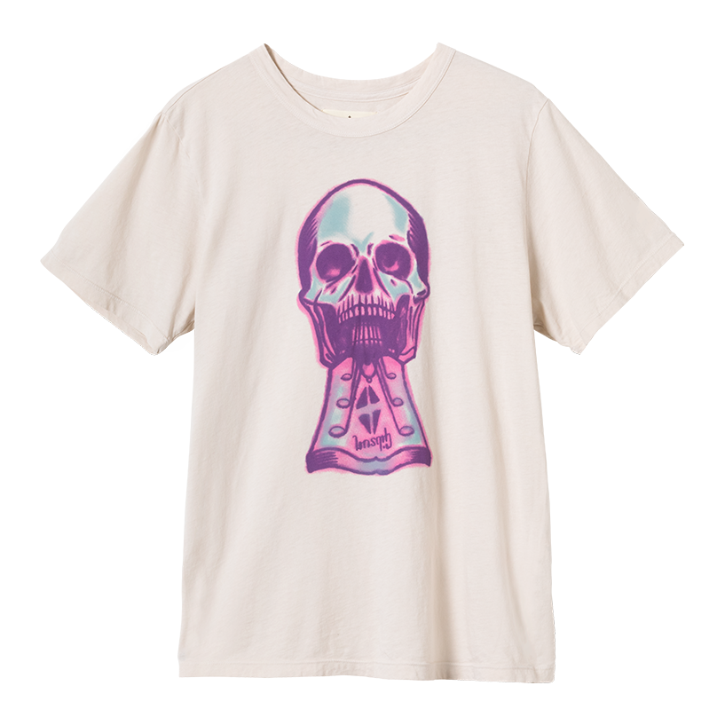 imogene + willie x Gibson "Purple Skull" Tee Shirts & Tops Gibson White XS
