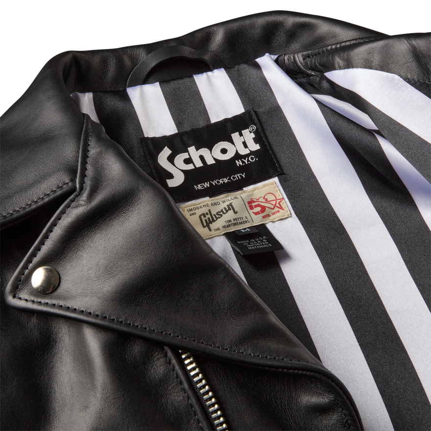 imogene + willie x Gibson x Schott Leather Jacket, Black, Exclusive Outerwear Gibson