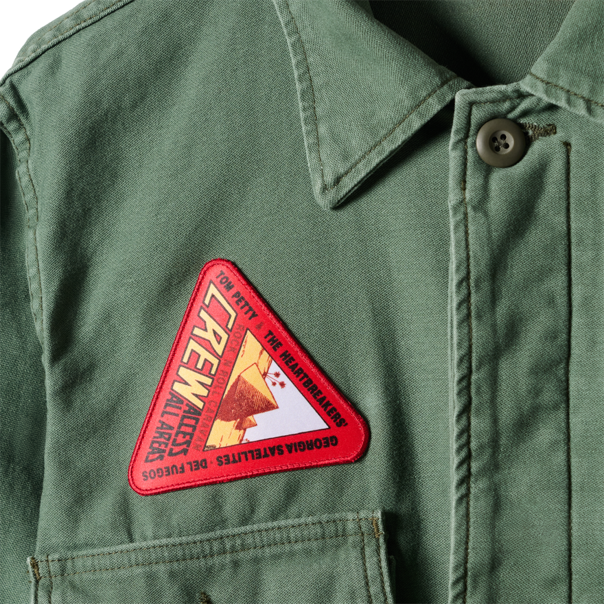imogene + willie x Gibson "Tom Petty Patch" Military Shirt Jacket, Green, Exclusive Outerwear Gibson
