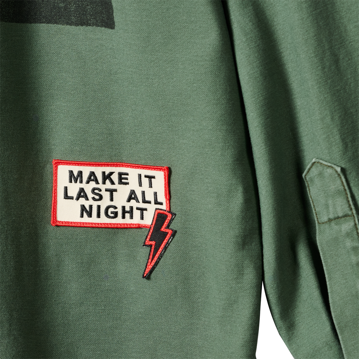 imogene + willie x Gibson "Tom Petty Patch" Military Shirt Jacket, Green, Exclusive Outerwear Gibson