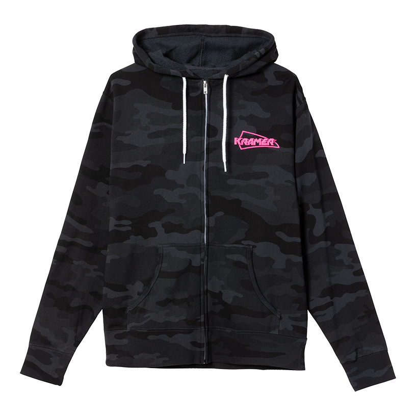 Kramer Camo Fullzip Hoodie Sweatshirt Kramer Black XS
