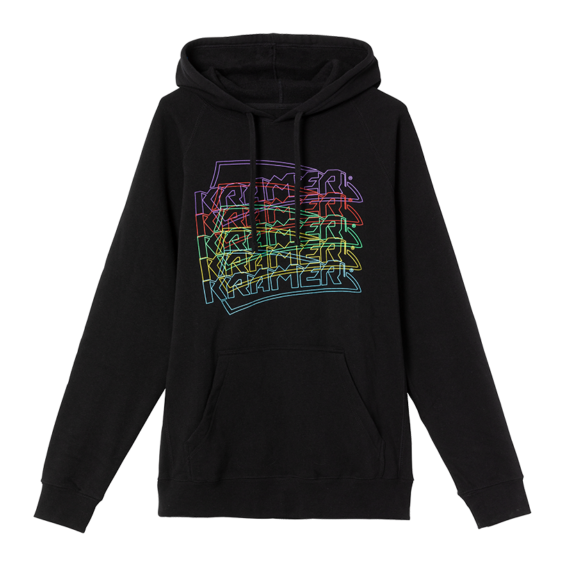 Kramer Neon Pullover Hoodie Sweatshirt Kramer Black XS