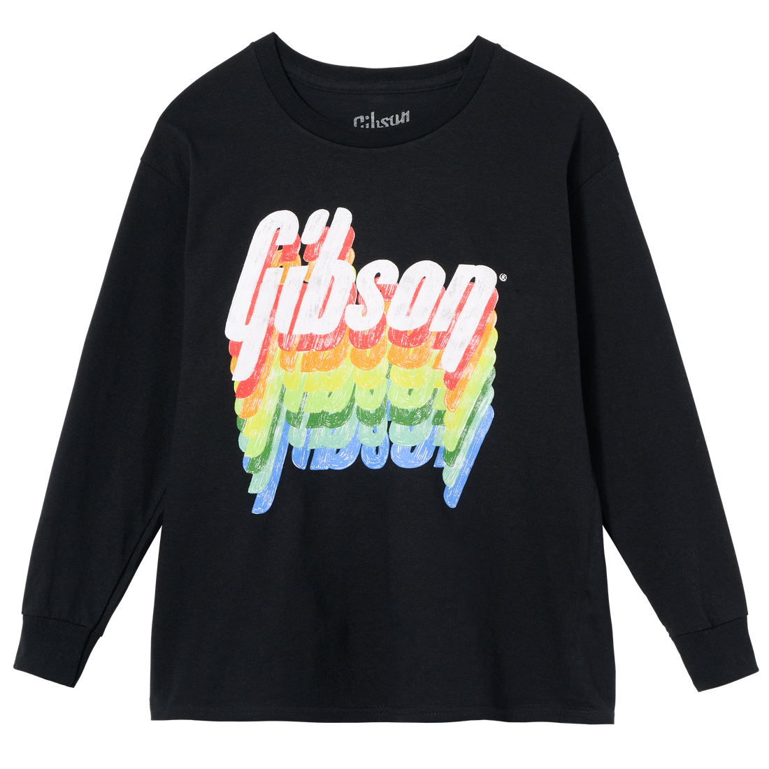 Gibson Kid's Rainbow Logo Longsleeve Tee Kids Gibson Small