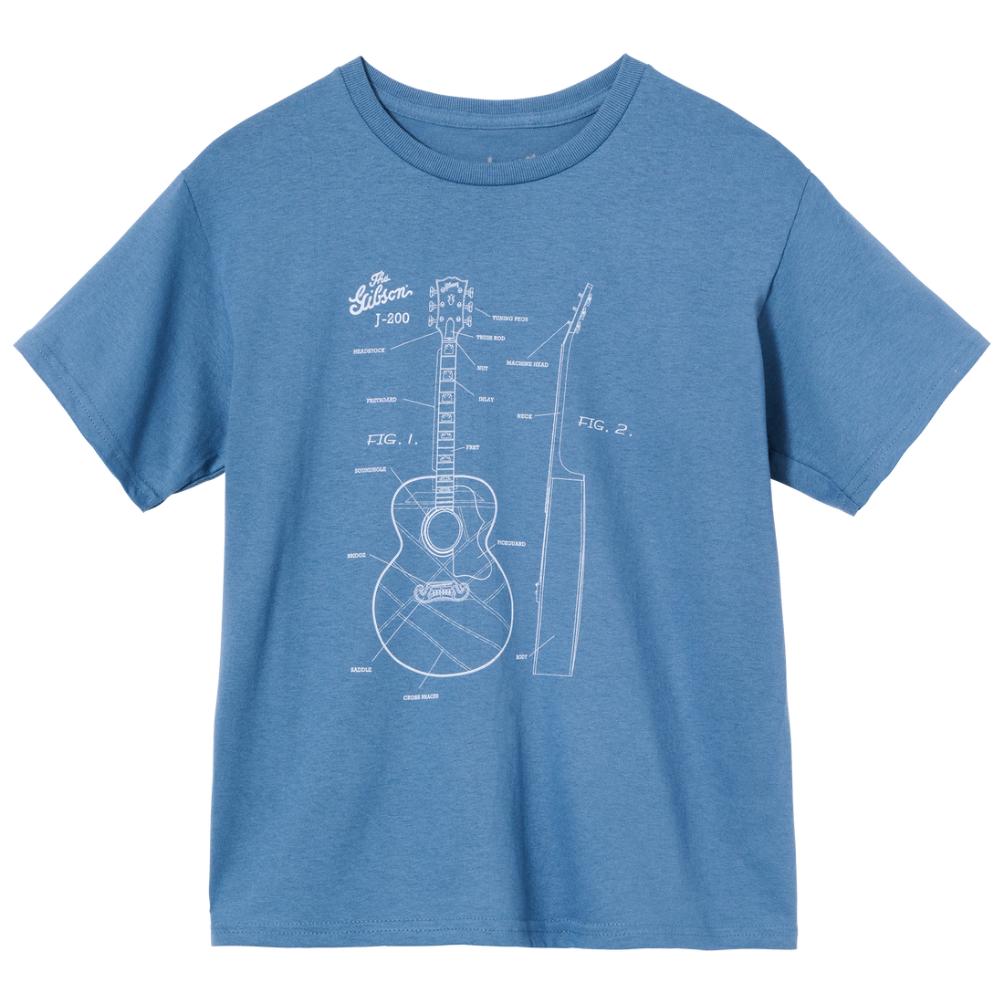Gibson Kids Acoustic Schematic Tee Kids Gibson Small