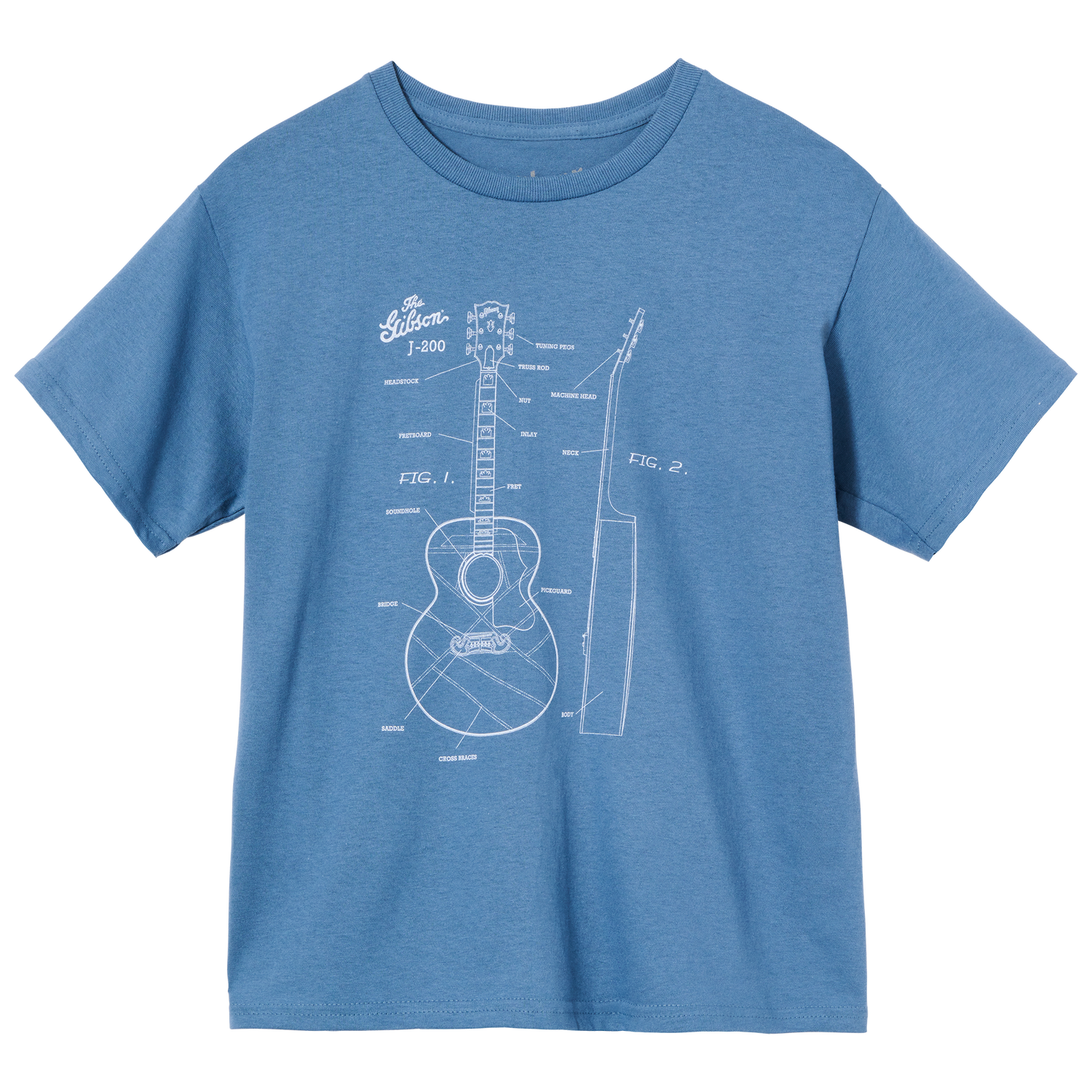 Gibson Kids Acoustic Schematic Tee Kids Gibson Small