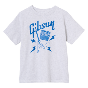 Gibson Kids Flying V Tee Kids Gibson Small Gray