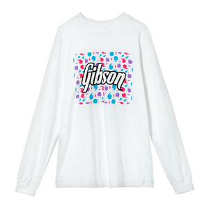 Gibson Floral Block Logo Long Sleeve Tee Shirts & Tops Gibson White Small