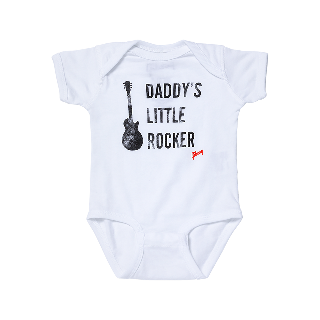 Gibson Daddy's Little Rocker Les Paul Onesie Kids Gibson 6M White
