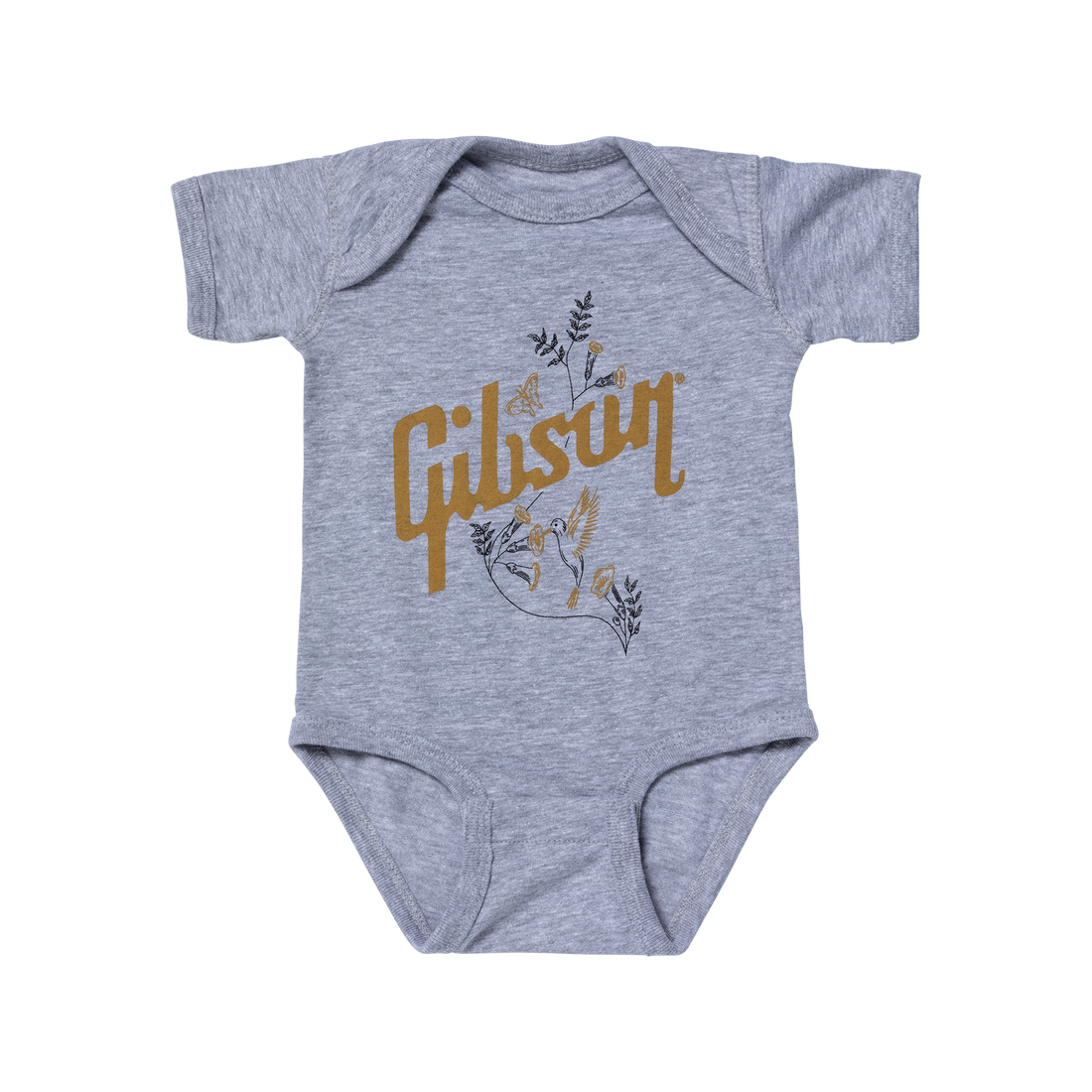 Gibson Hummingbird Onesie Kids Gibson 6M Gray