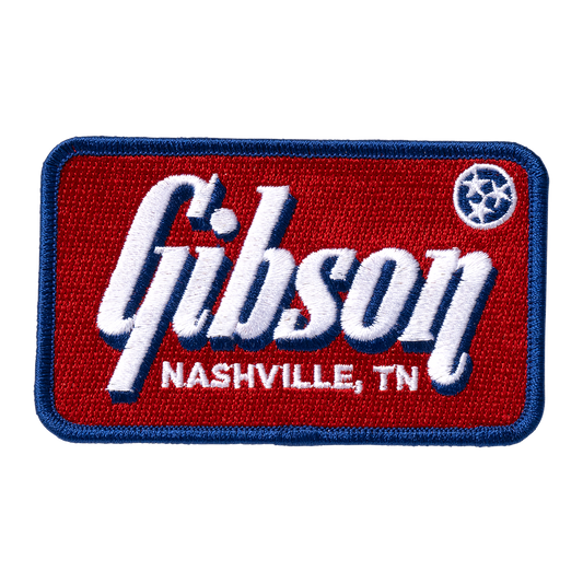 Gibson Nashville TN Iron-On Patch, Exclusive Patch Gibson