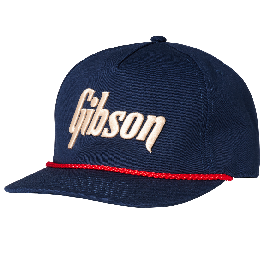Gibson Unstructured Rope Snapback, Exclusive Headwear Gibson Navy