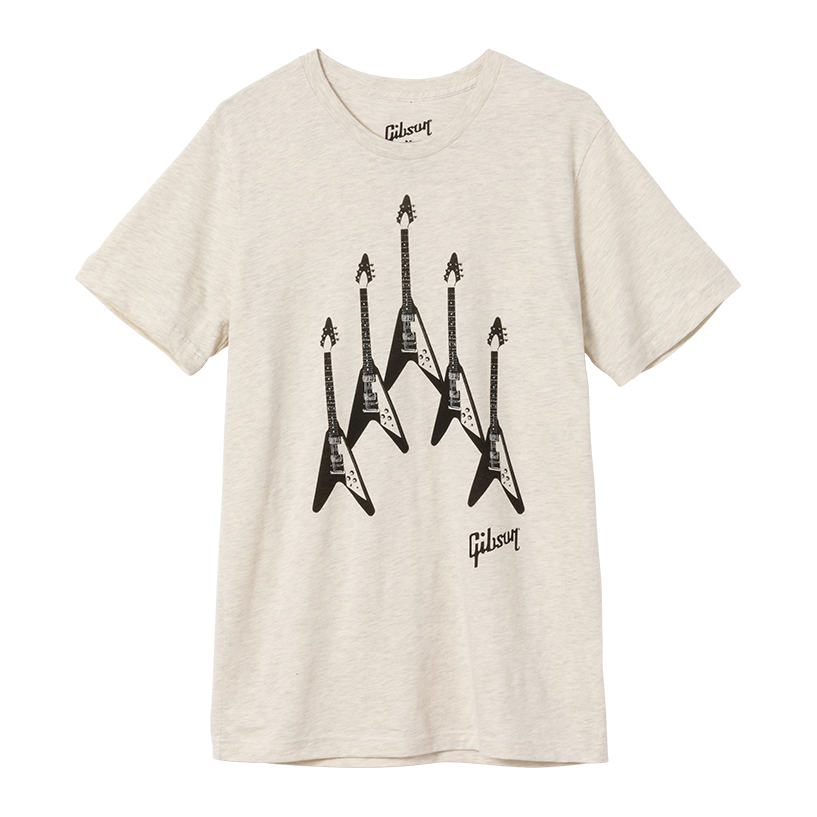 Gibson Flying V 'Formation' Tee Shirts & Tops Gibson Blue Small