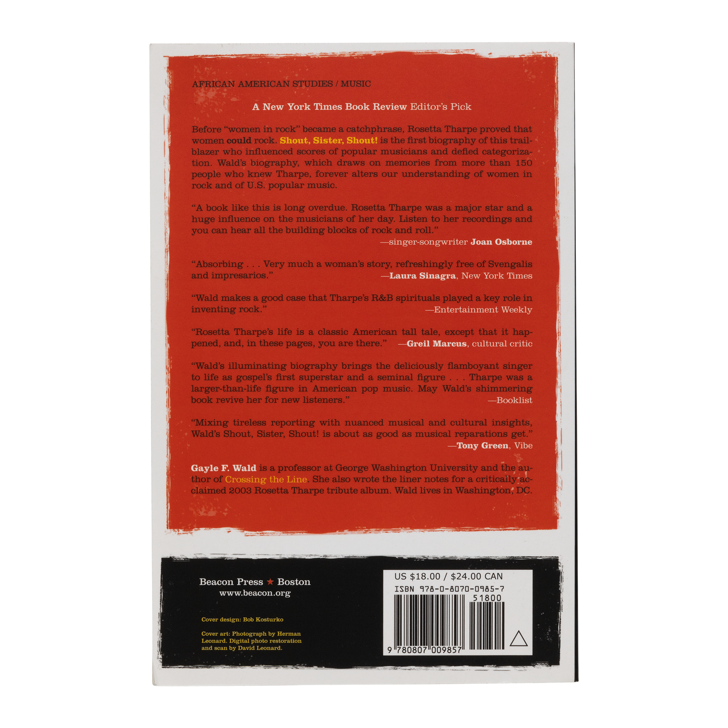 Gibson Shout, Sister, Shout, Exclusive Book Gibson