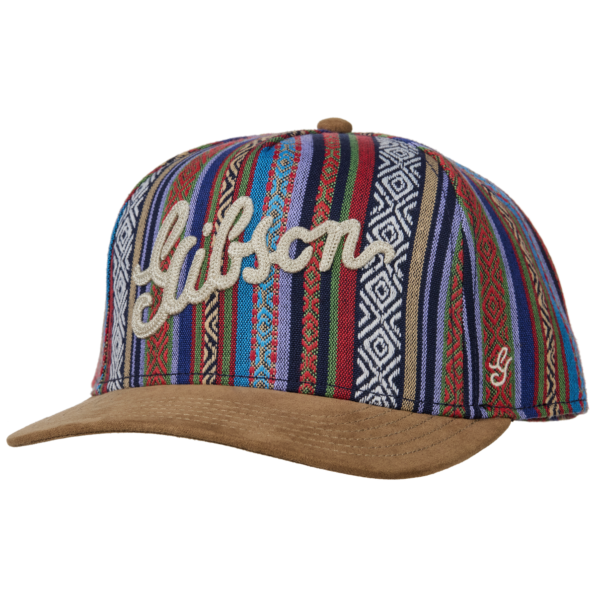 Gibson Script Logo Guitar Strap Structured Snapback, Jacquard, Exclusive Headwear Gibson