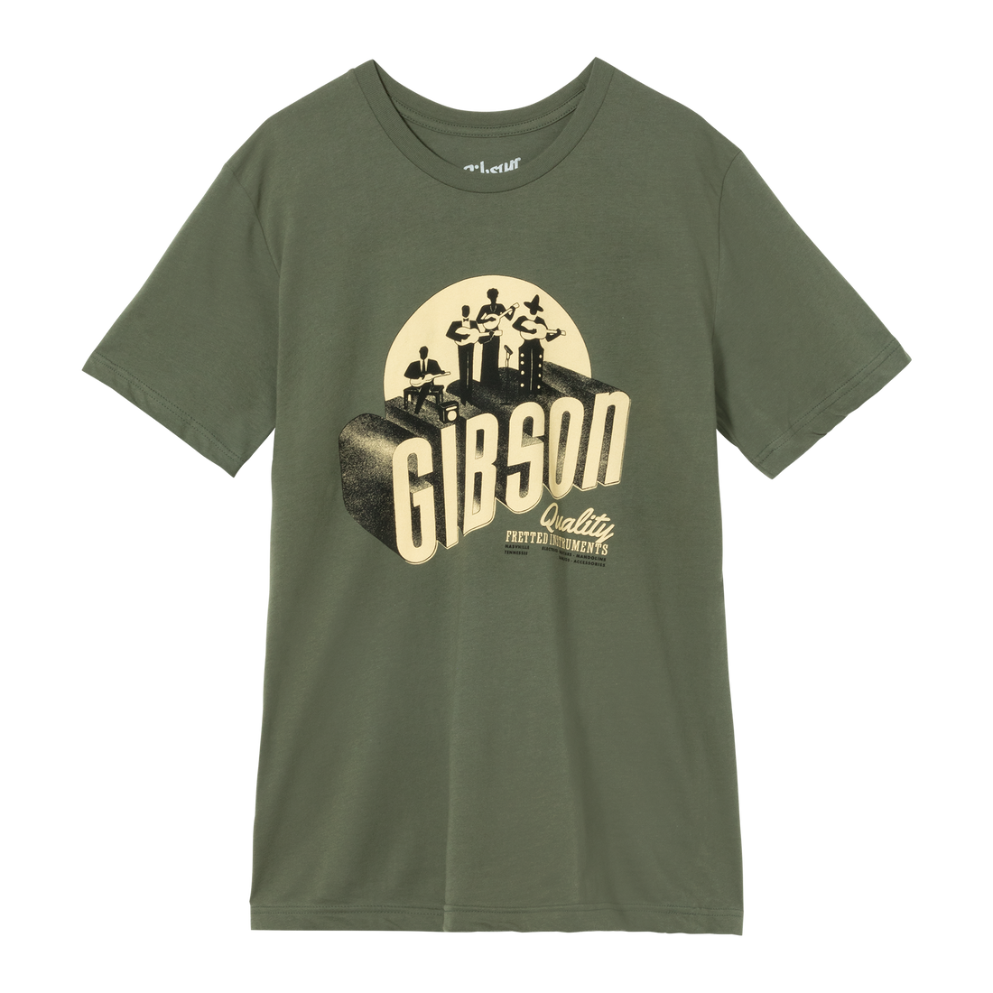 Gibson The Band Tee Shirts & Tops Gibson Army Green Small