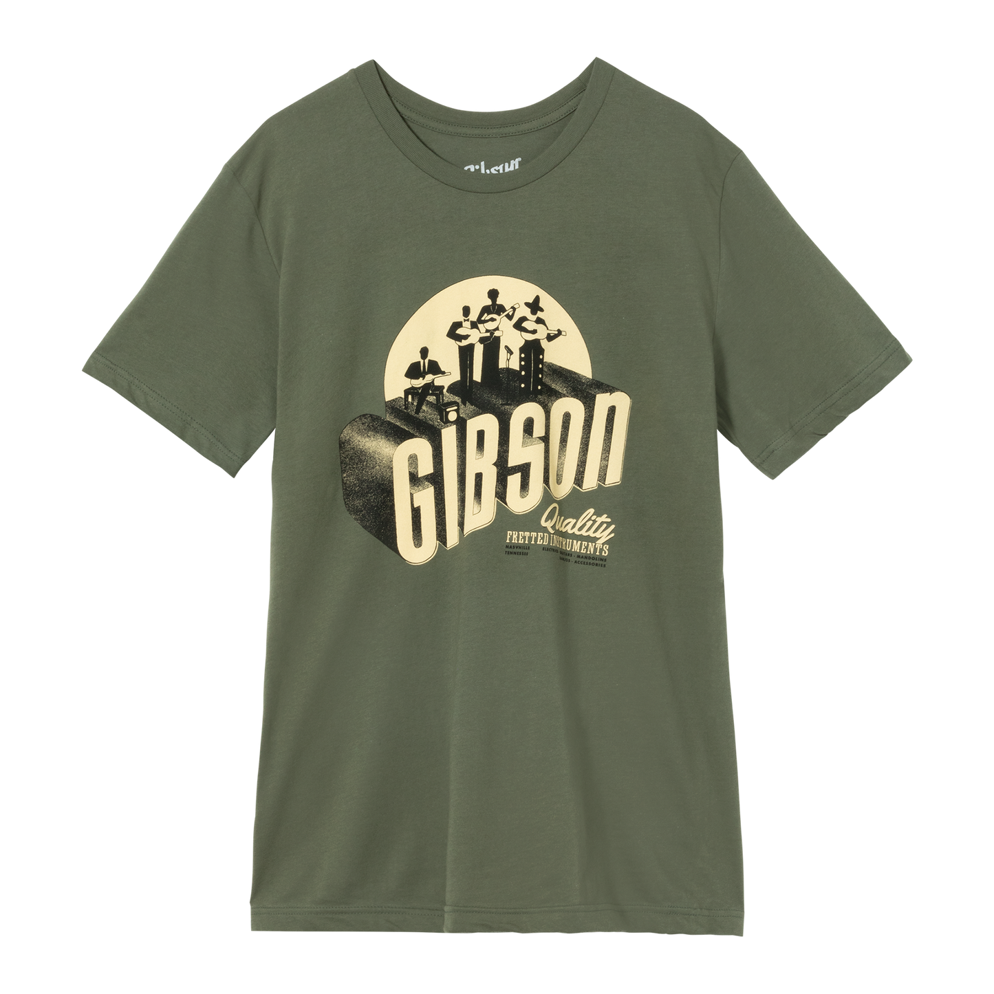 Gibson The Band Tee Shirts & Tops Gibson Army Green Small