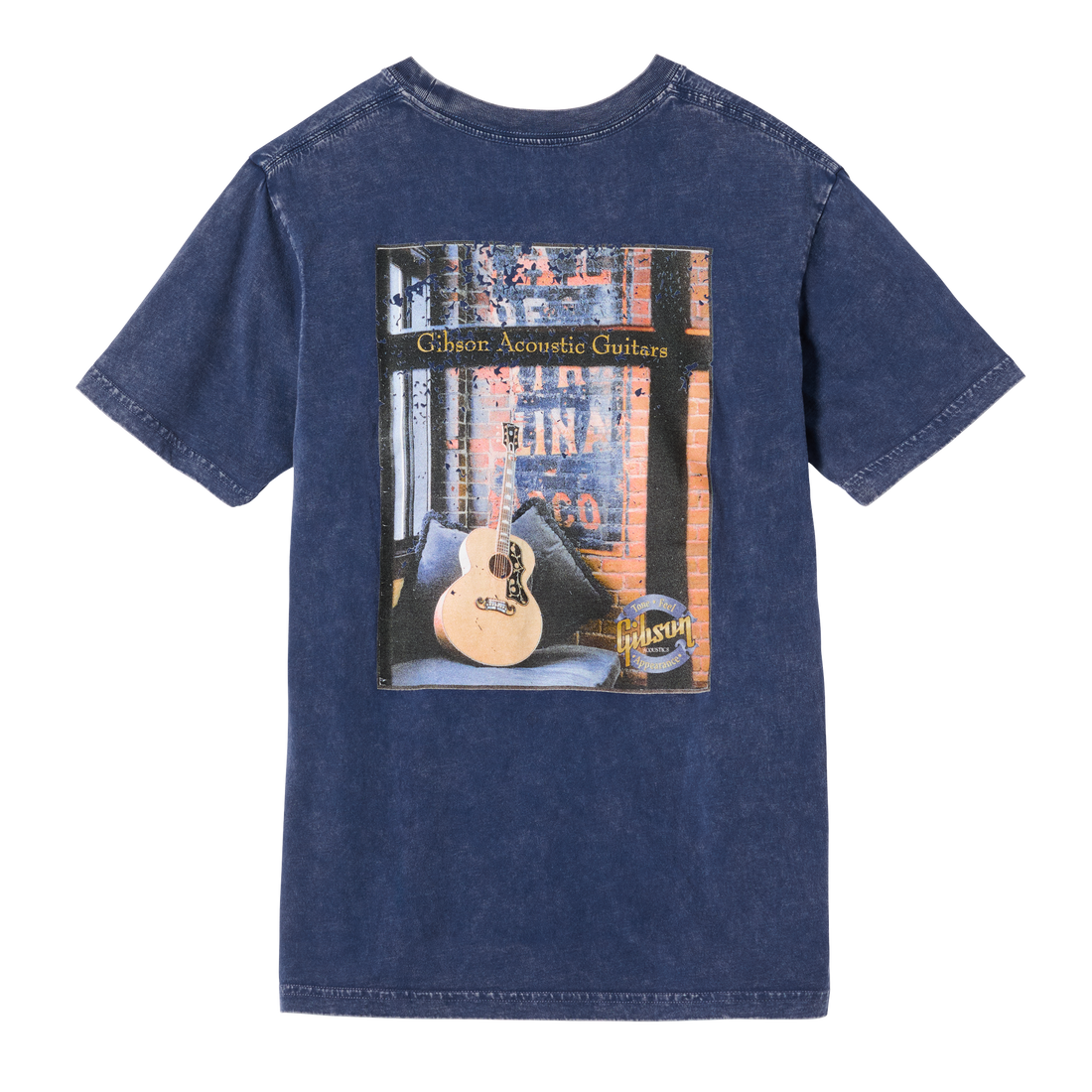 Gibson J-200 Catalog Tee, Navy, Exclusive Shirts & Tops Gibson Navy Small