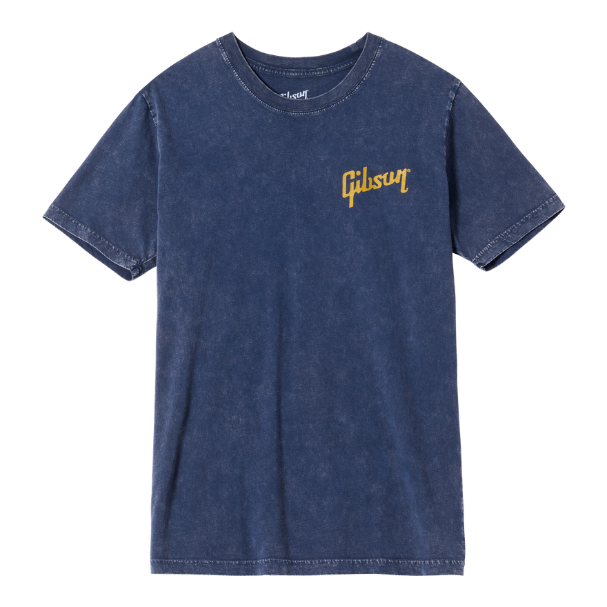 Gibson J-200 Catalog Tee, Navy, Exclusive Shirts & Tops Gibson