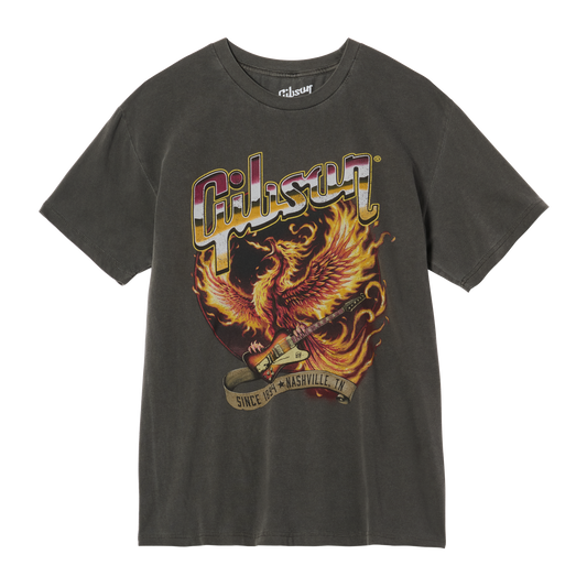 Gibson Firebird Tee, Charcoal, Exclusive Shirts & Tops Gibson Charcoal Small