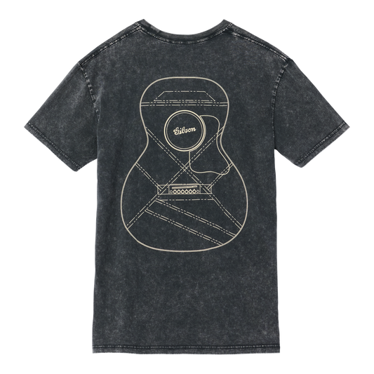 Gibson Flat-Top Tee, Black, Exclusive Shirts & Tops Gibson Black Small