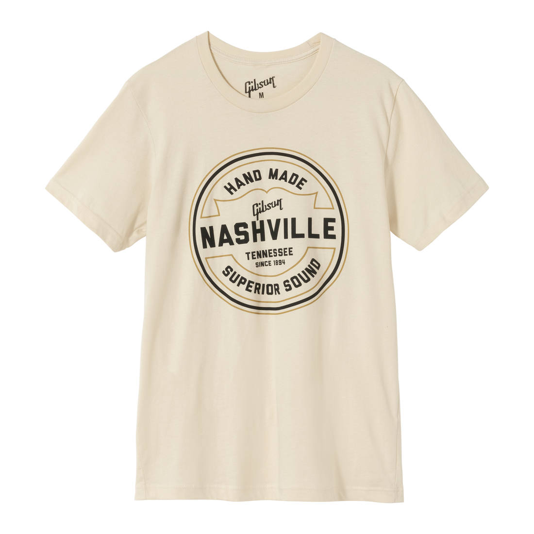 Gibson Handmade in Nashville Tee Shirts & Tops Gibson Cream Small