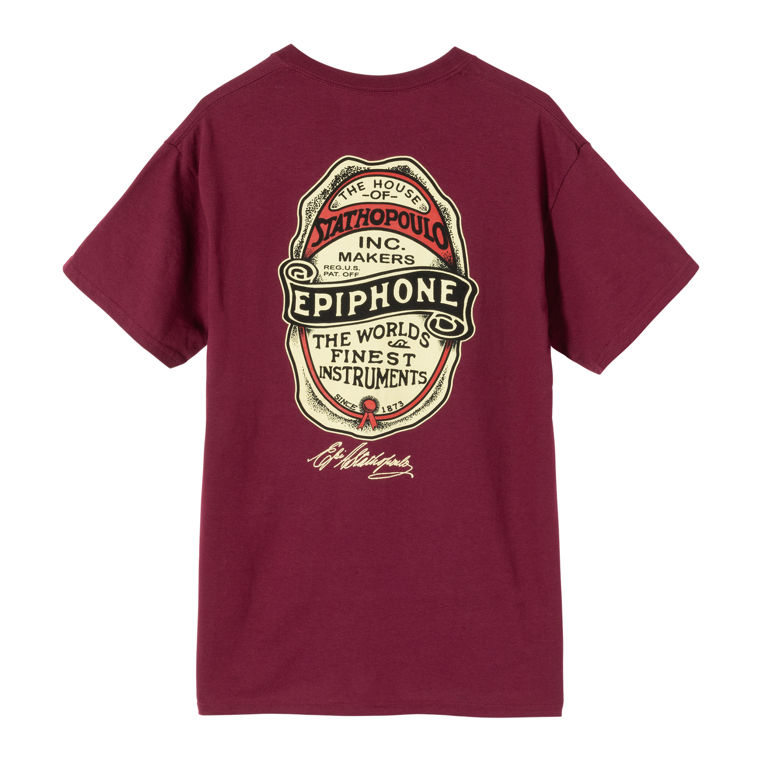 Epiphone The House of Stathopoulo Tee Shirts & Tops Epiphone Small Red