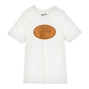 Gibson Acoustic Label Tee Shirts & Tops Gibson White Small