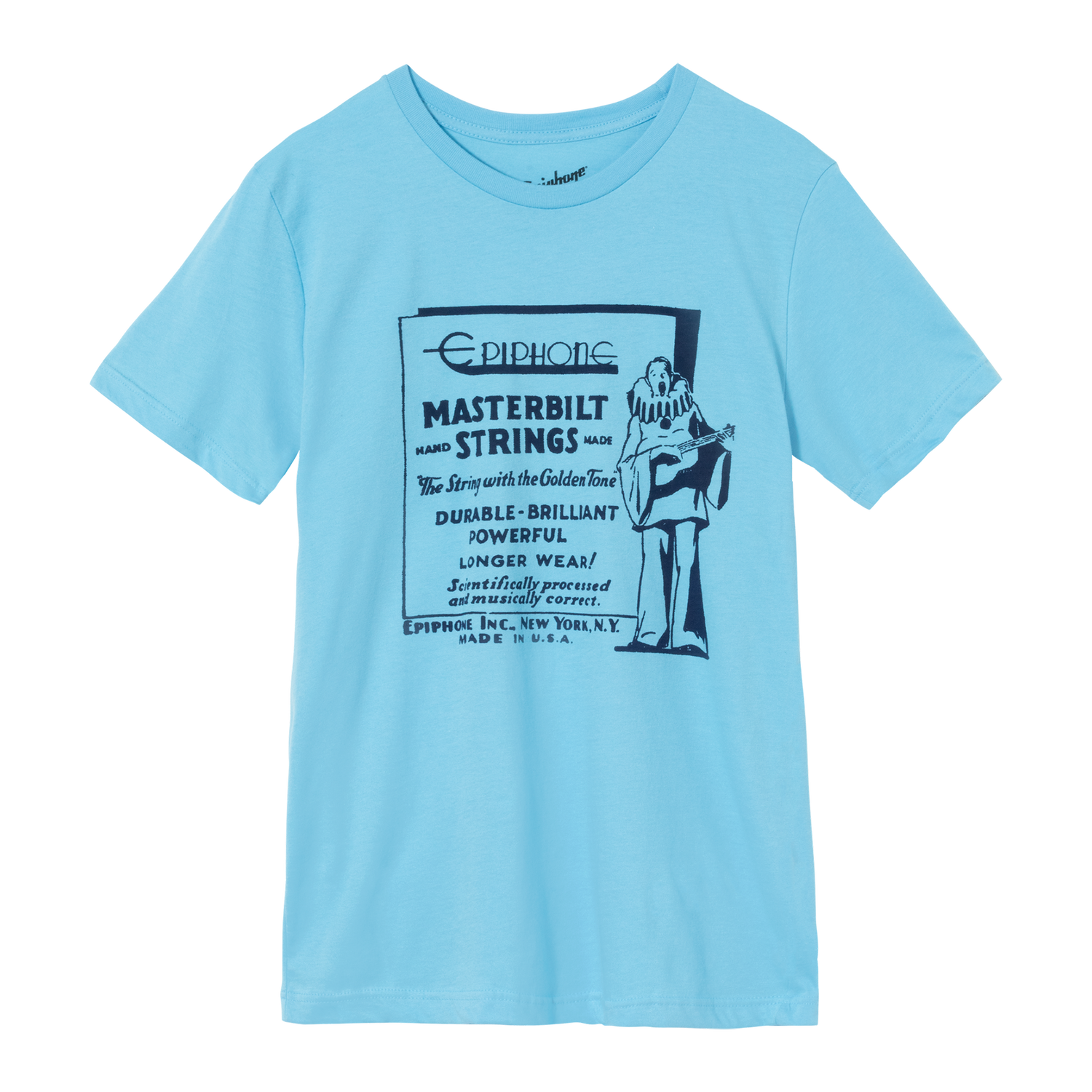 Epiphone Masterbilt Strings Tee Shirts & Tops Epiphone Blue Small