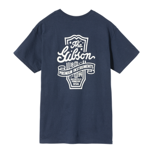 Gibson Premium Instruments Tee, Navy, Exclusive Shirts & Tops Gibson Navy Small