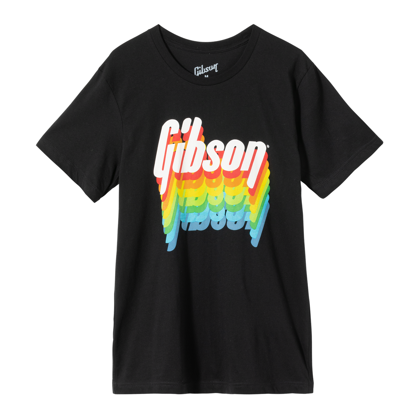 Gibson Rainbow Tee Shirts & Tops Gibson Black Small