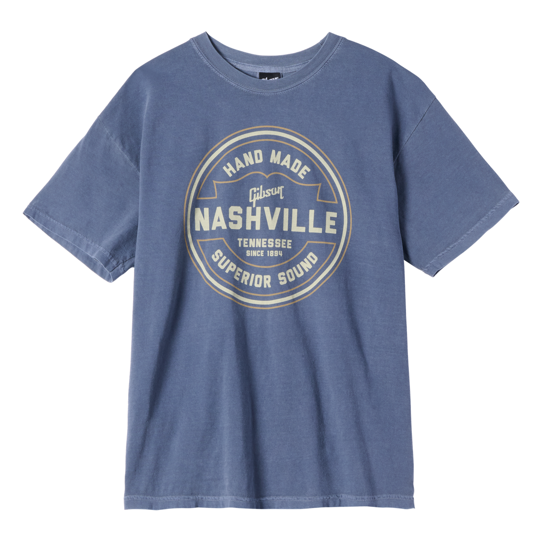Gibson Superior Sound Tee Shirts & Tops Gibson Small Vintage Blue