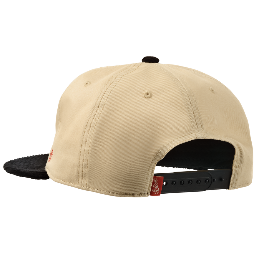 Gibson Tom Petty Cat Unstructured Snapback, Cream, Exclusive Headwear Gibson